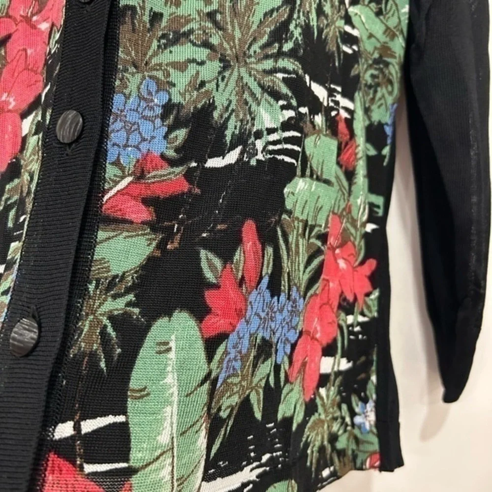 NWT! Floral Knit Sheer Cardigan Size Medium